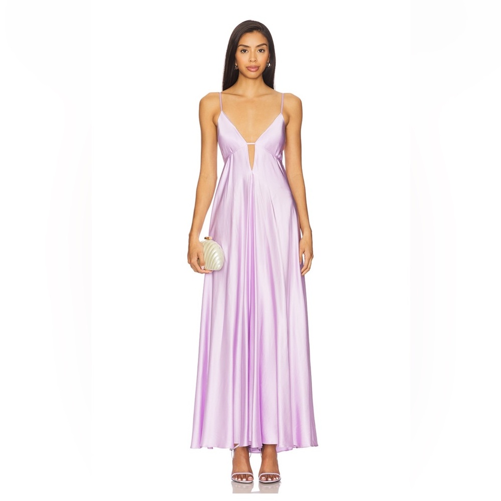 Michael Costello Revolve Willow Gown in Lilac